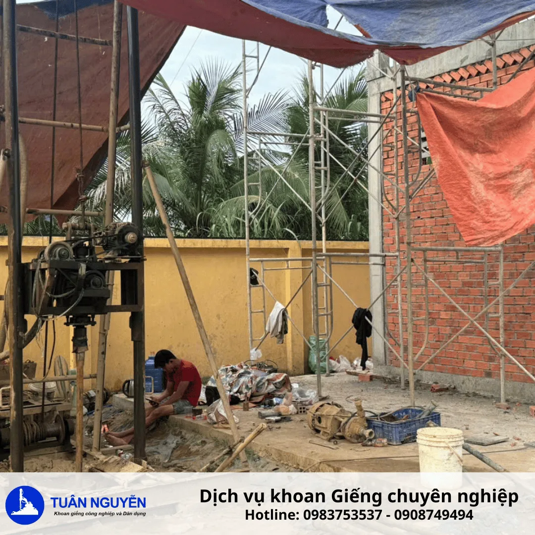 Công trình khoan giếng công nghiệp khu vực Cần Đước – Long An
