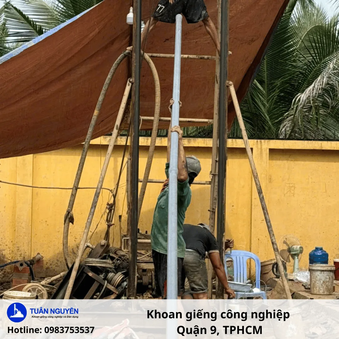 Công trình thi công khoan giếng công nghiệp Quận 9 – TP. Hồ Chí Minh