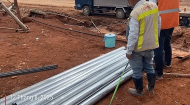 Công trình khoan giếng tại Sân bay Long Thành