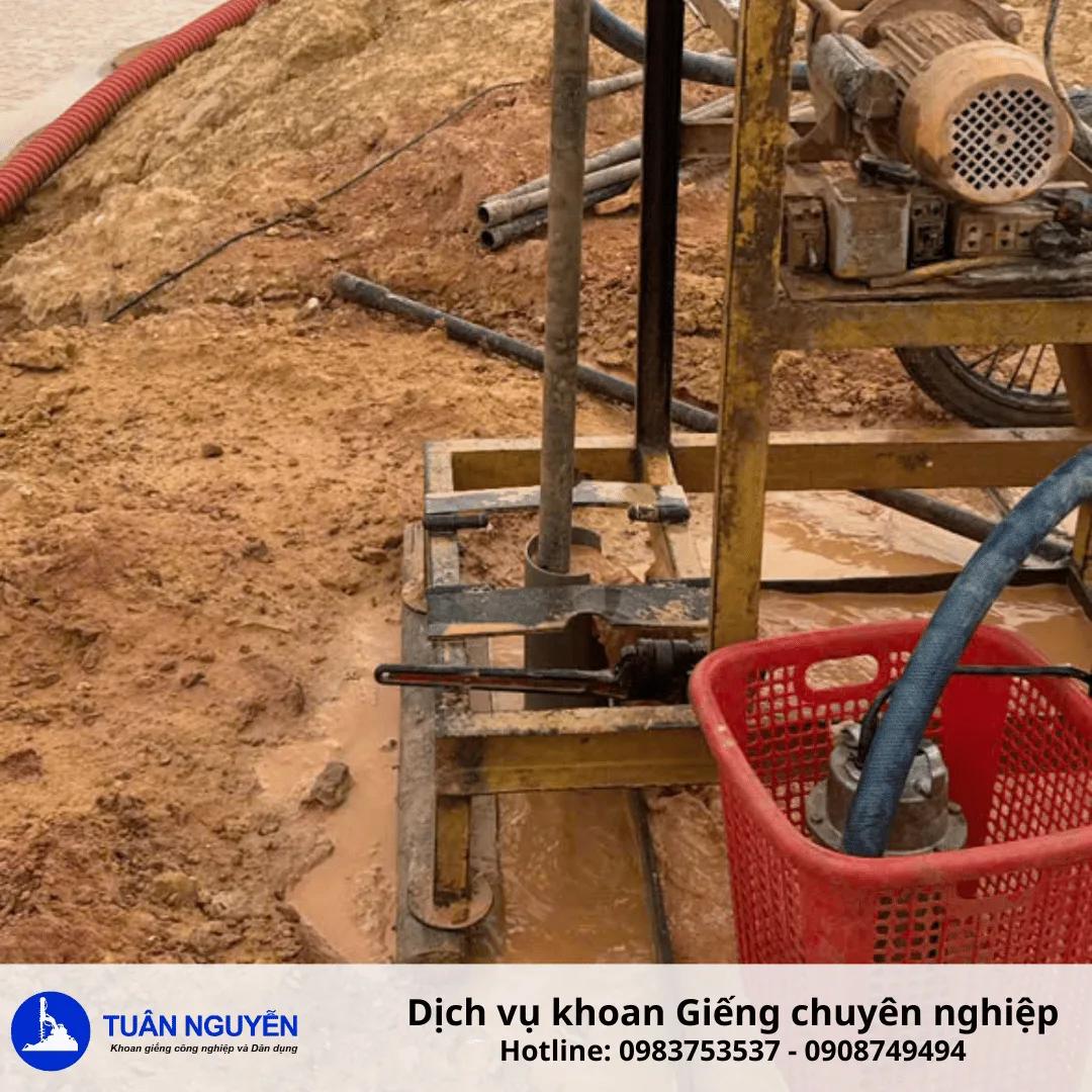 Công trình thi công khoan giếng tại Sân bay Long Thành