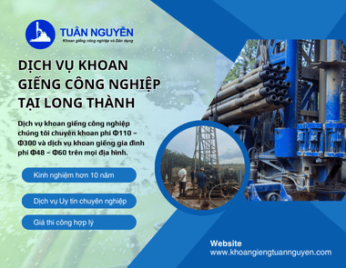 DỊCH VỤ KHOAN GIẾNG CÔNG NGHIỆP TẠI LONG THÀNH
